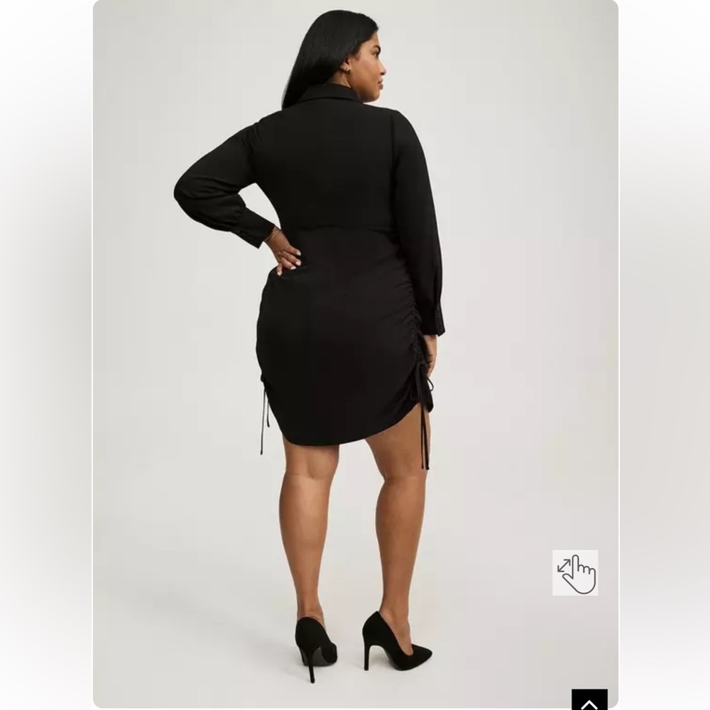 Torrid NEW Long Sleeve Button Shirt Dress 1 NEW